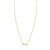 14K Yellow Gold Hexagon Mother Of Pearl Pendant Necklace
