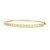 14k Yellow Gold High Polish Cuban Chain Link Bangle (4.60 mm)