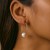 14k Yellow Gold Round Endless Pearl Earring(1x25mm)