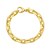 14K Yellow Gold Faceted Octagonal Link Chain Bracelet (8.10 mm)