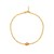 14K Yellow Gold Citrine Mirrored Chain Bracelet (2.20 mm)
