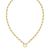 14K Yellow Gold Diamond Charm Link Necklace