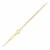 14k Yellow Gold Necklace with Rounded Tear Drop Pendant