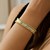 Two Toned Pallina Cuff Bangle in 14K Gold (9.00 mm)