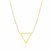Open Triangle Style Chain Necklace in 14k Yellow Gold