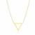 Open Triangle Style Chain Necklace in 14k Yellow Gold