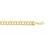 Double Link Solid Charm Bracelet in 14k Yellow Gold  (8.00 mm)