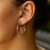 Classic Hoop Earrings in 14k White Gold (3x30mm)