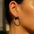 Classic Hoop Earrings in 14k White Gold (3x30mm)