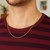 Singapore Chain in 14k Yellow Gold (1.30 mm)