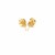 Love Knot Stud Earrings in 10k Yellow Gold(9mm)