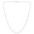 14k White Gold French Cable Chain (1.30 mm)