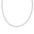 Sterling Silver Rhodium Plated Round Link Paperclip Chain (5.20 mm)