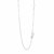 Adjustable Box Chain in 14k White Gold (0.60 mm)