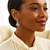 Drop Earrings with Blue Topaz Cushion Briolettes in 14k Yellow Gold 