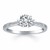 Diamond Accent Engagement Ring in 14k White Gold