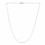 Double Extendable Diamond Cut Cable Chain in 14k White Gold (0.87 mm)