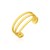 14k Yellow Gold Three Bar Toe Ring