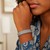 Woven Rope Bracelet with White Sapphire Accented Clasp in Sterling Silver (15.00 mm)