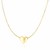 Puffed Sliding Heart Charm Necklace in 14k Yellow Gold