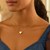 Puffed Sliding Heart Charm Necklace in 14k Yellow Gold