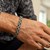 Cable Designed Mens Bracelet in Oxidized Sterling Silver (8.50 mm)