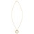 14K Tri Color Gold Interlocking Circle Pendant Necklace