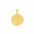 14k Two Tone Gold Round Textured Religious Medal Pendant