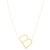 14K Yellow Gold Yours Truly Large Initial B Necklace