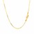 Octagonal Shiny Snake Chain in 14k Yellow Gold (0.85 mm)