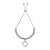 Sterling Silver 9 1/4 inch Adjustable Bracelet with Chain and Heart Charm