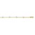 Round White Cubic Zirconia  Anklet in 14k Yellow Gold