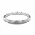 Classic Floral Cut Bangle in 14k White Gold (8.00 mm)