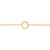 14K Yellow Gold Mini Initial O Bracelet