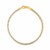Round Pave Franco Chain Bracelet in 14k Yellow Gold  (3.15 mm)