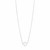 14k White Gold Pearl Solitaire Necklace