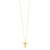 14K Yellow Gold Helium Initial T Pendant