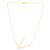 14K Yellow Gold Yours Truly Large Initial V Necklace