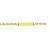 Classic Puffed Mariner Chain Childrens ID Bracelet in 14k Yellow Gold (3.30 mm)