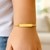 Classic Puffed Mariner Chain Childrens ID Bracelet in 14k Yellow Gold (3.30 mm)