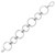 Sterling Silver Rhodium Plated Round Link Necklace