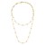 14K Yellow Gold Pyramid Station Layered Necklace