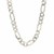 Sterling Silver Rhodium Plated Classic Figaro Chain (8.10 mm)