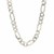 Sterling Silver Rhodium Plated Classic Figaro Chain (8.10 mm)