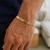 Super Flex Herringbone Bracelet in 14k Yellow Gold  (3.80 mm)