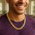 Semi Solid Miami Cuban Chain in 14k Yellow Gold (10.70 mm)