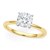 1.50Ct Cushion Lab Grown IGI G/VS1 Diamond Ring in 10K Yellow Gold
