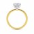 1.50Ct Cushion Lab Grown IGI G/VS1 Diamond Ring in 10K Yellow Gold