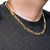 14k Yellow Gold High Polish Modern Lite Figaro Chain (9.50 mm)