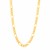 14k Yellow Gold High Polish Modern Lite Figaro Chain (9.50 mm)